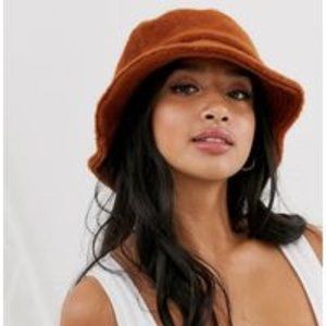 ASOS DESIGN Fluffy Bucket Hat